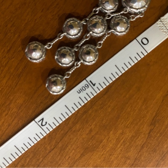 JOHN HARDY Sterling (925) PALU Chandelier Earrings. - Picture 3 of 10